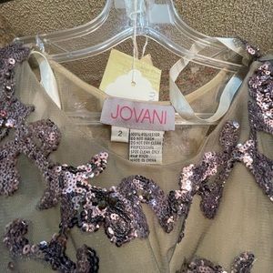 Plum/tan sleeveless formal dress